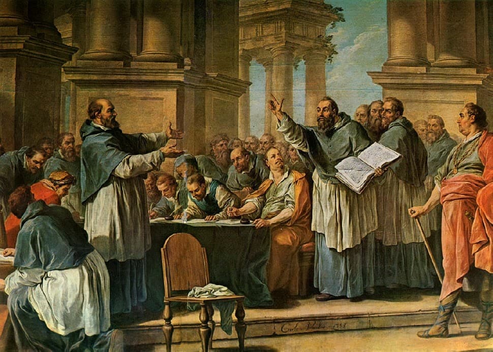 St. Augustine arguing with donatists.