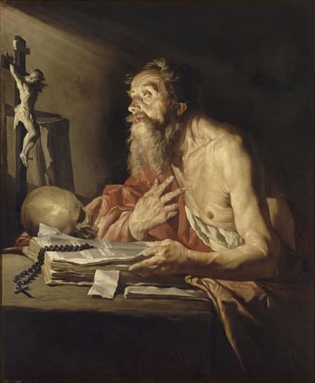 The penitent Saint Jerome in his Study
