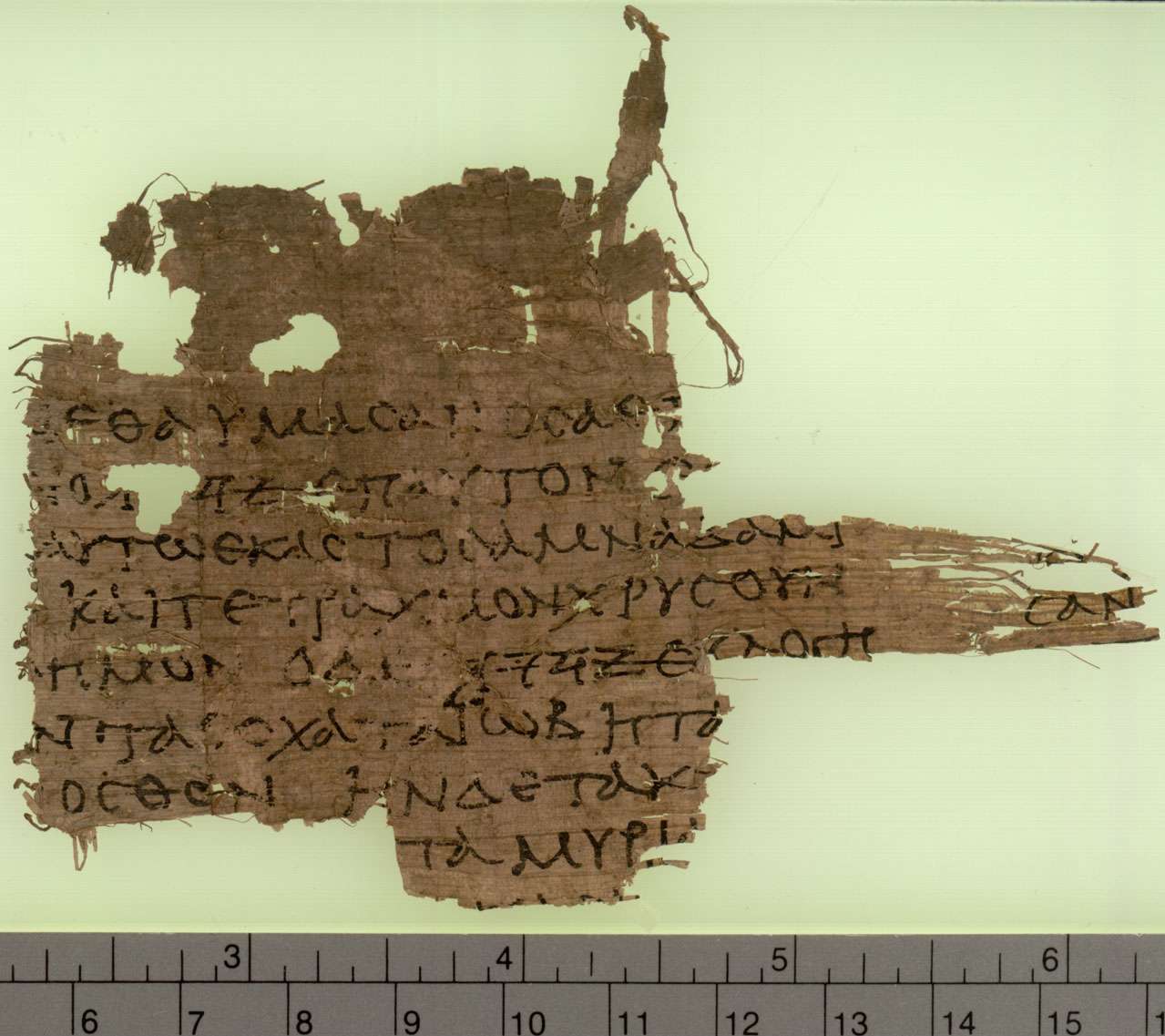 P. LXX Oxyrhynchus 3522, held in the Papyrology Rooms, Sackler Library, University of Oxford