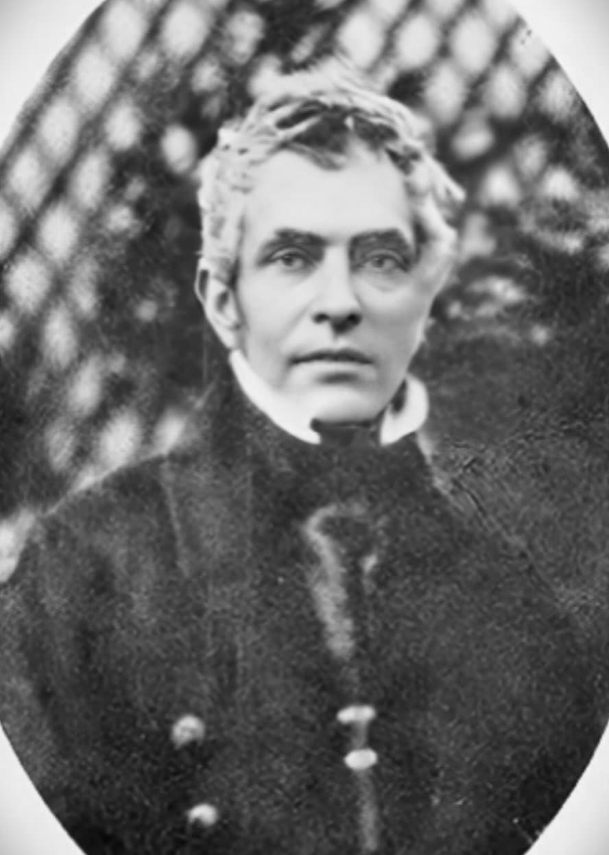 Photographie de John Nelson Darby prise dans le jardin du Palais Eynard à Genève en 1840.