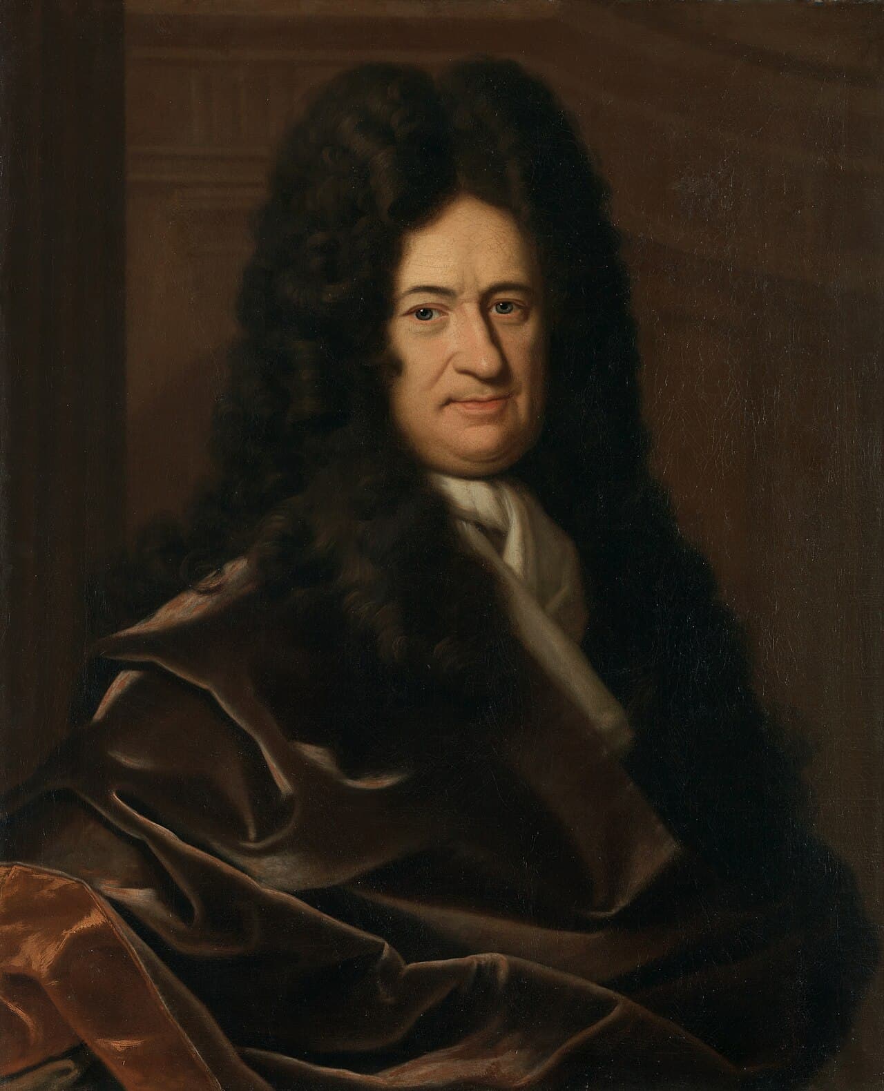 Bildnis des Philosophen Gottfried Wilhelm Freiherr von Leibniz Portrait of Gottfried Leibniz (1646-1716), German philosopher