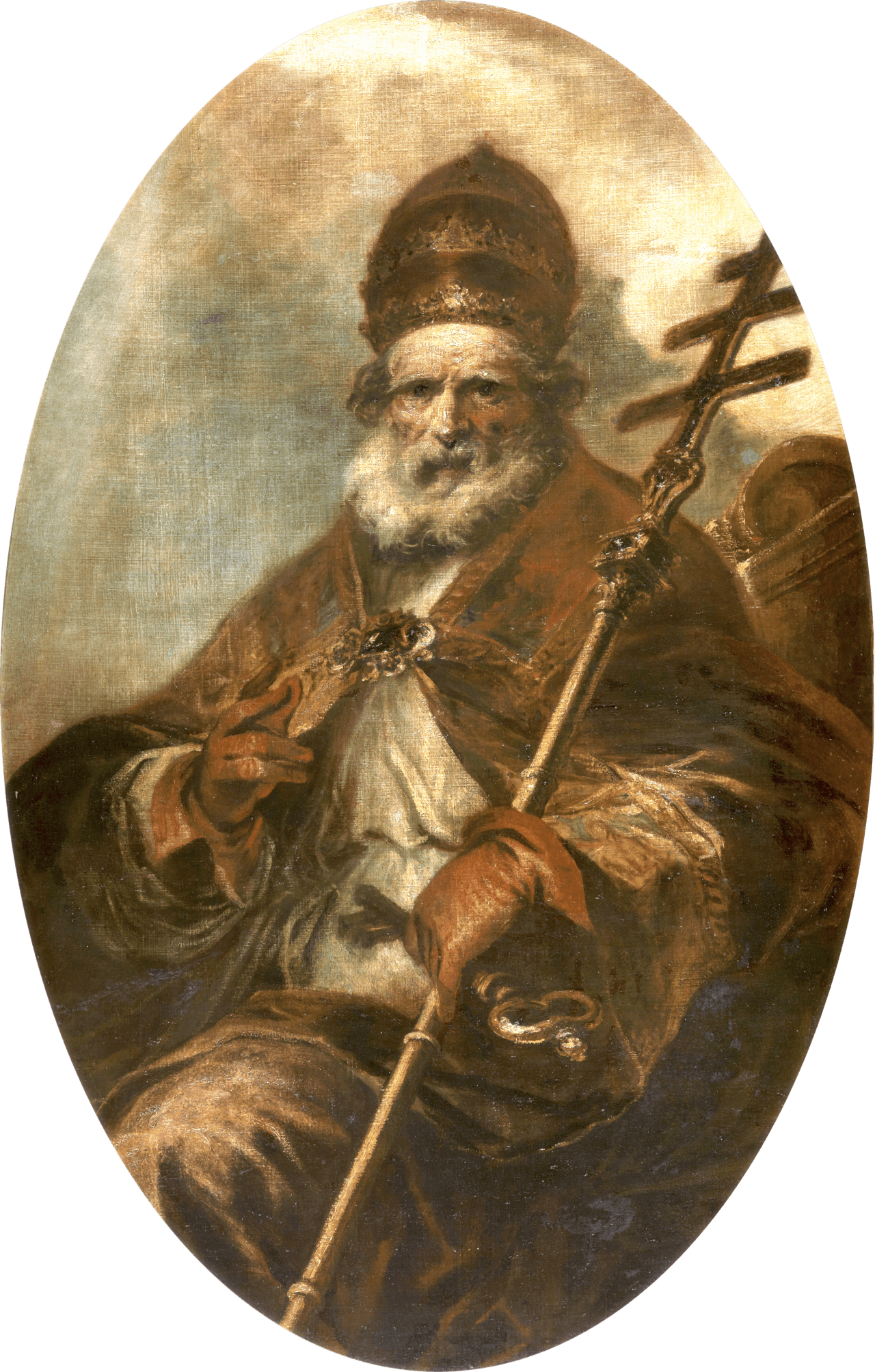 Francisco de Herrera el Mozo (spanish, 1622-1685): Saint Leo Magnus (pope Leo I), Prado Museum, Madrid, Spain