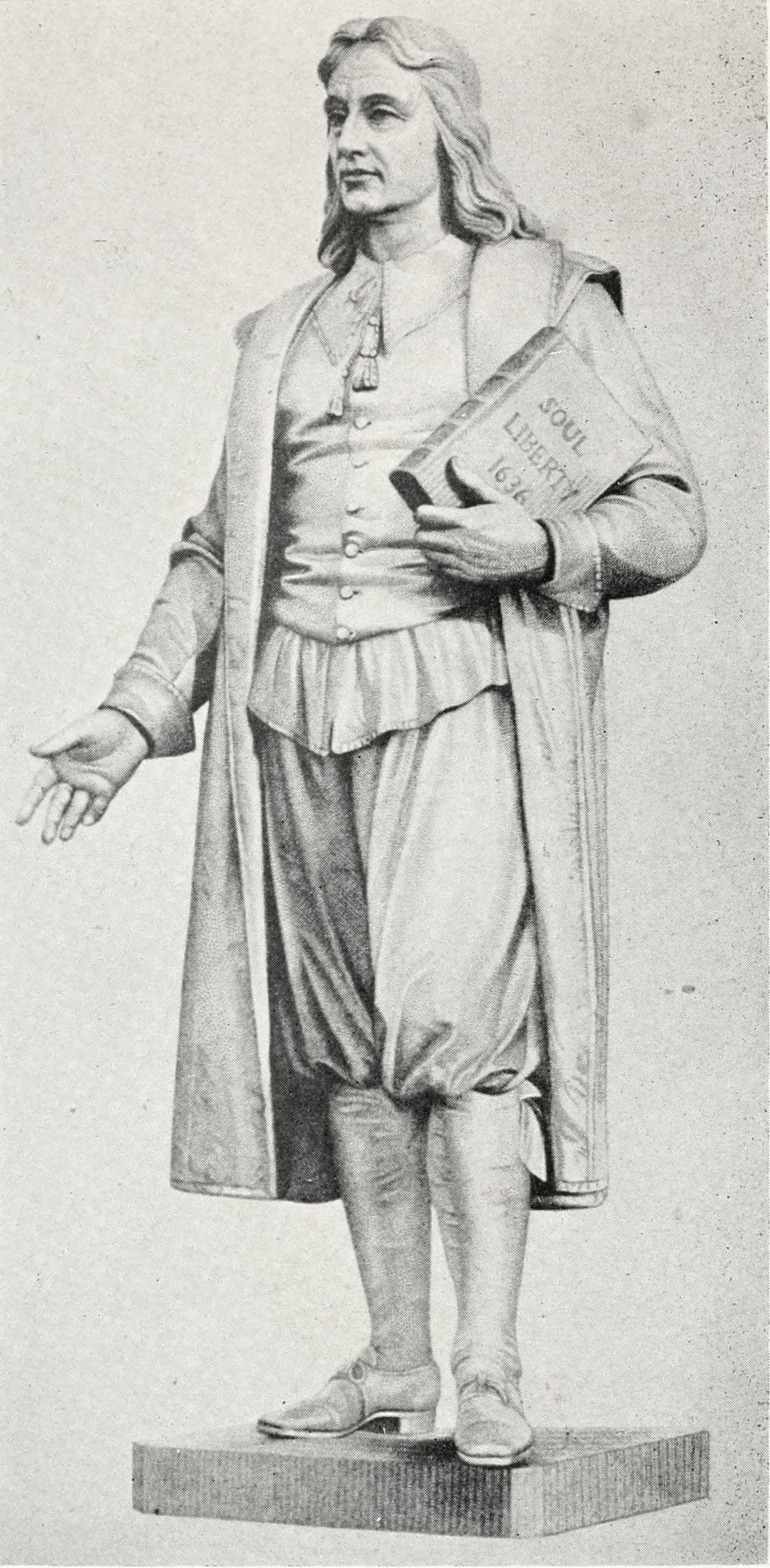 Roger Williams statue by Franklin Simmons, illustrating Roger Williams