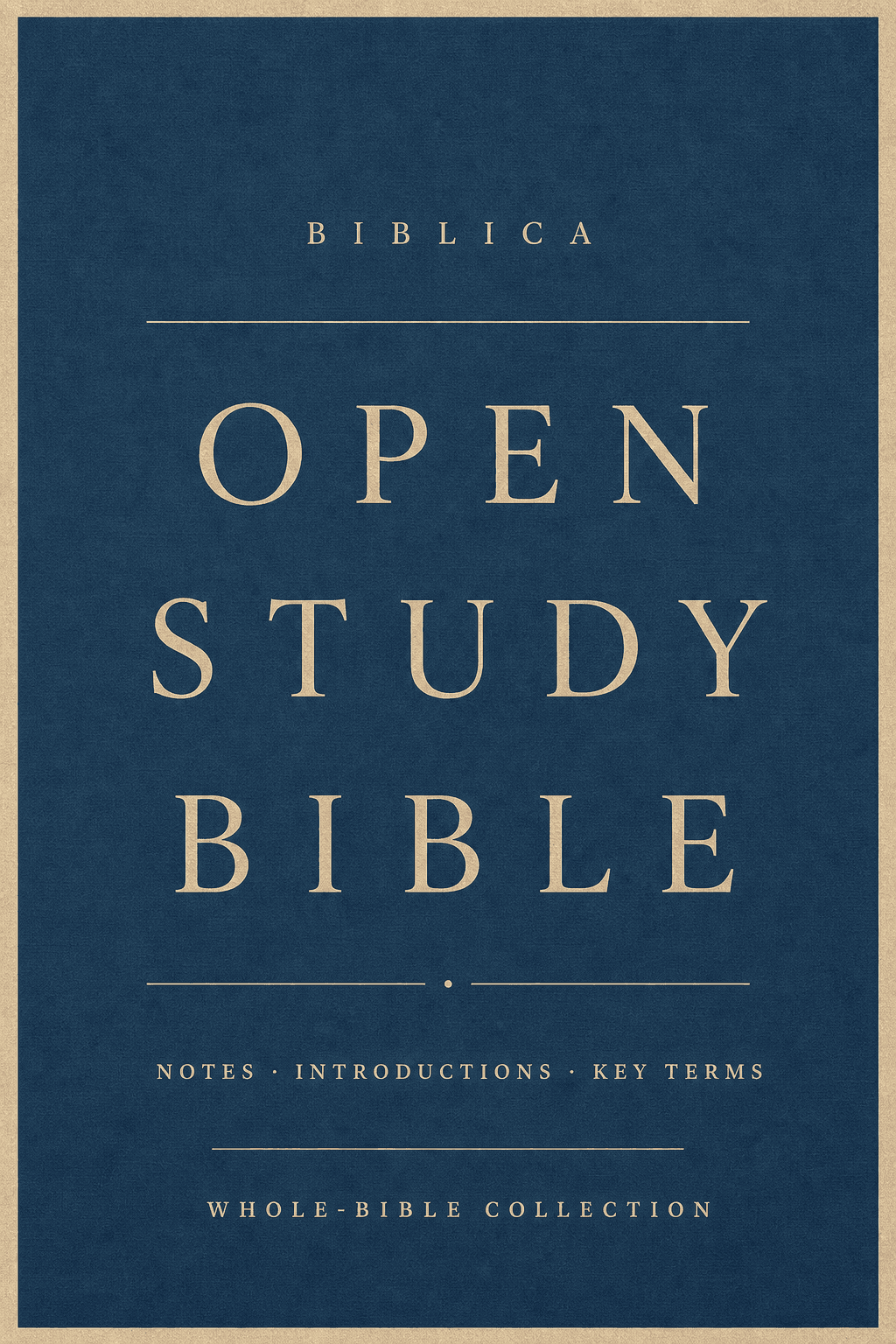 Open Study Bible cover